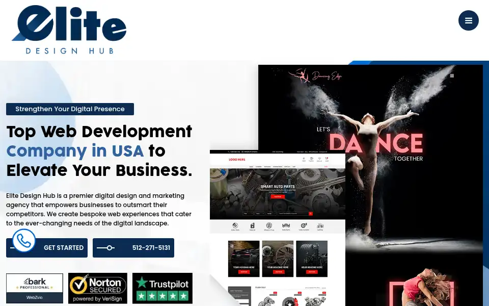 Screenshot of elitedesignhub.com