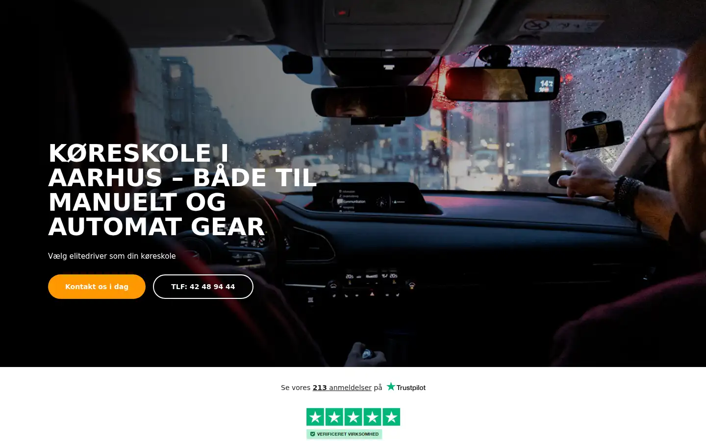 Screenshot of elitedriver.dk
