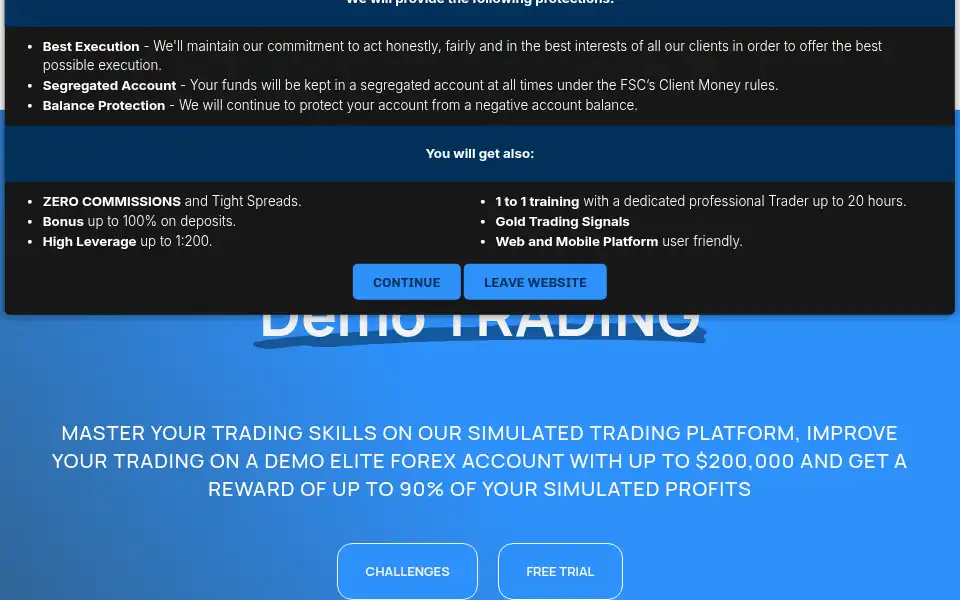 Screenshot of eliteforex.co