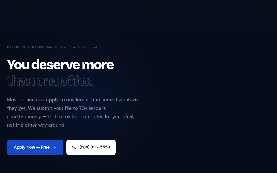 Screenshot of elitefunders.com