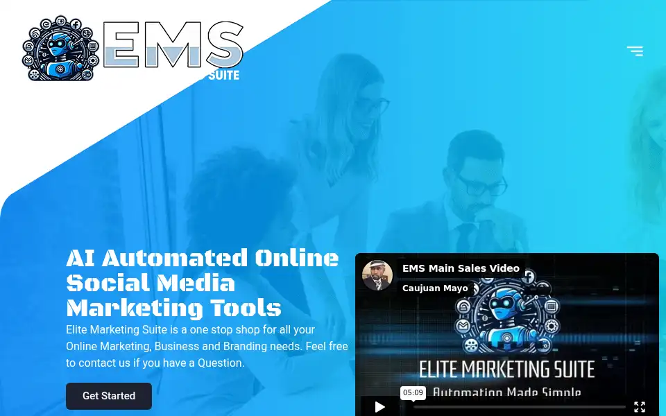 Screenshot of elitemarketingsuite.com