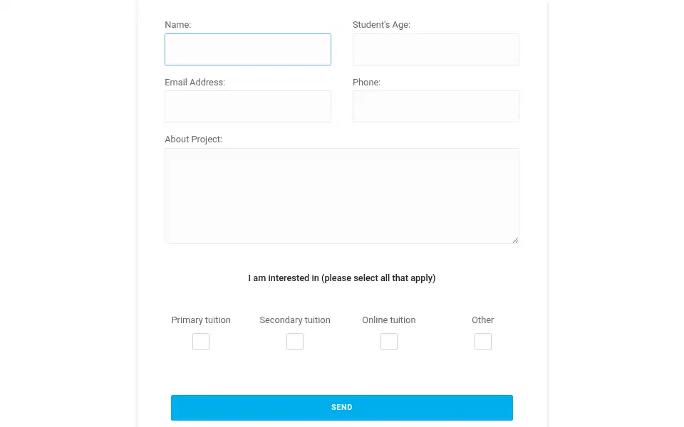 Screenshot of elitemathstuition.com