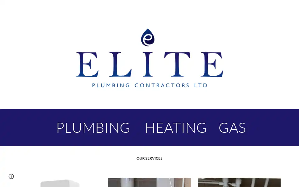 Screenshot of eliteplumbingcontractors.co.uk