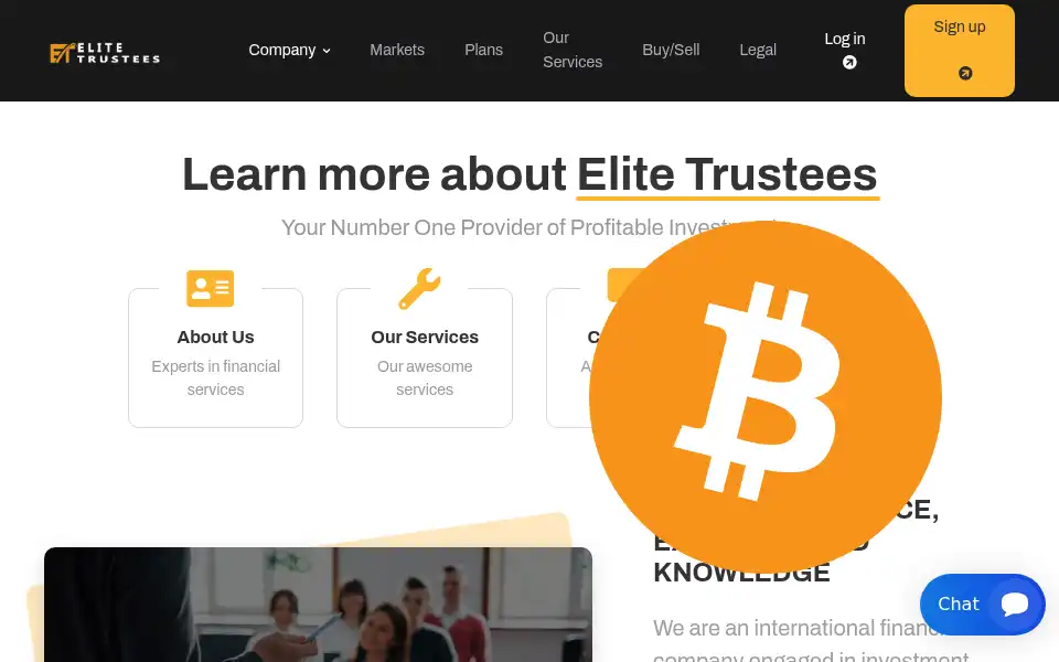 Screenshot of elitetrusteesltd.com