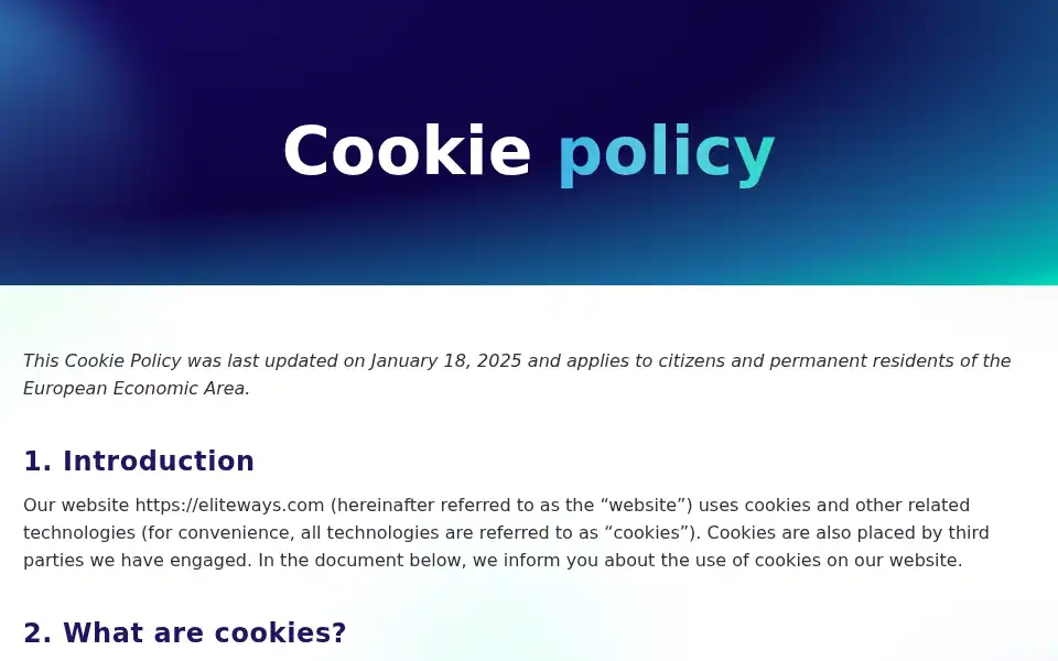 Screenshot of eliteways.com