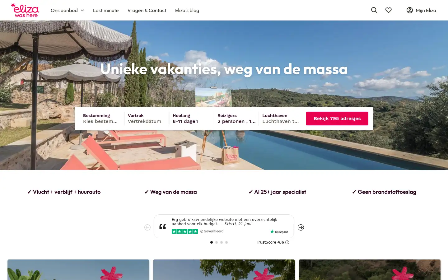 Screenshot of elizawashere.be