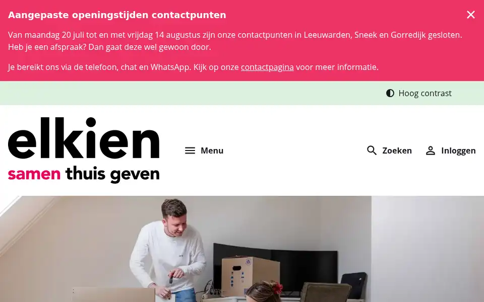 Screenshot of elkien.nl