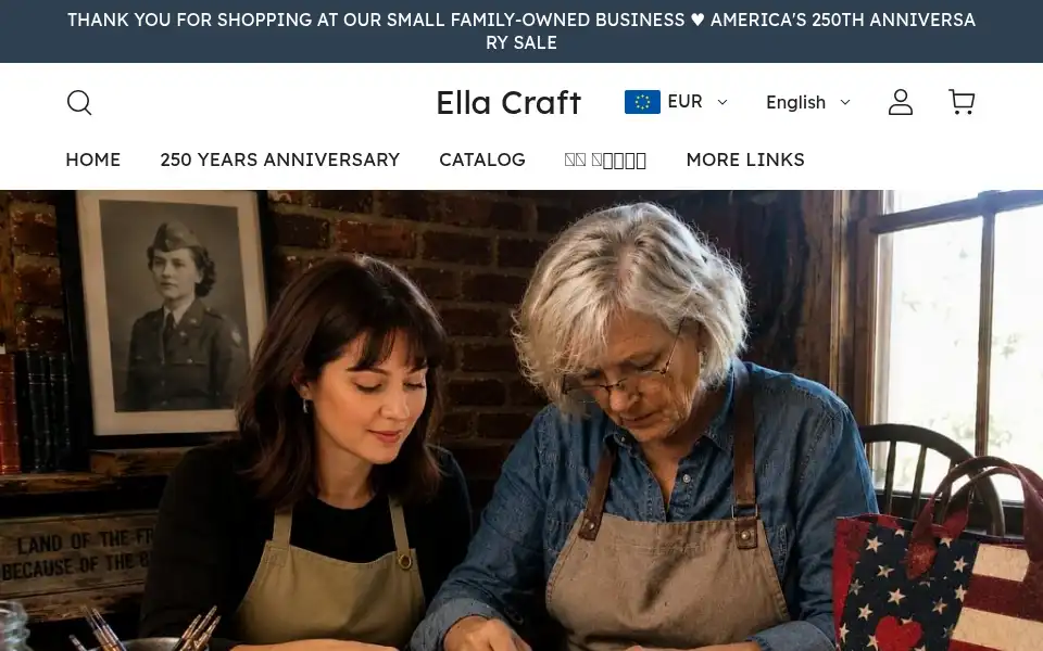 Screenshot of ellacraft.com