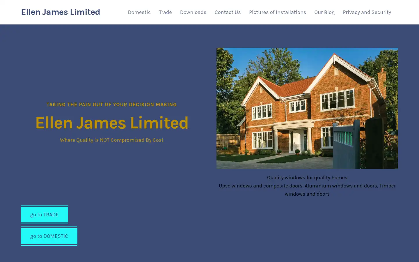 Screenshot of ellenjames.co.uk