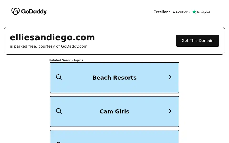 Screenshot of elliesandiego.com