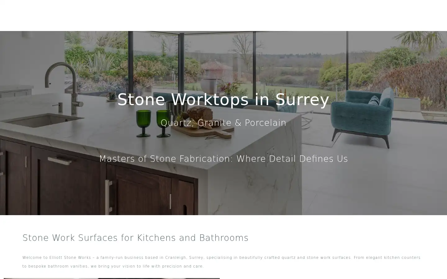 Screenshot of elliottstoneworks.co.uk