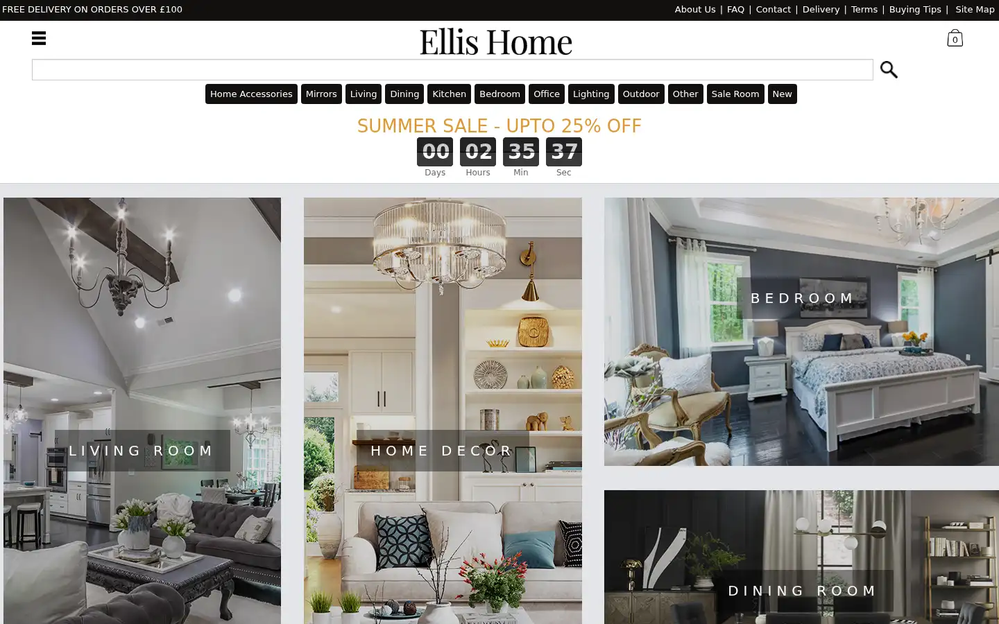 Screenshot of ellishomeinteriors.co.uk