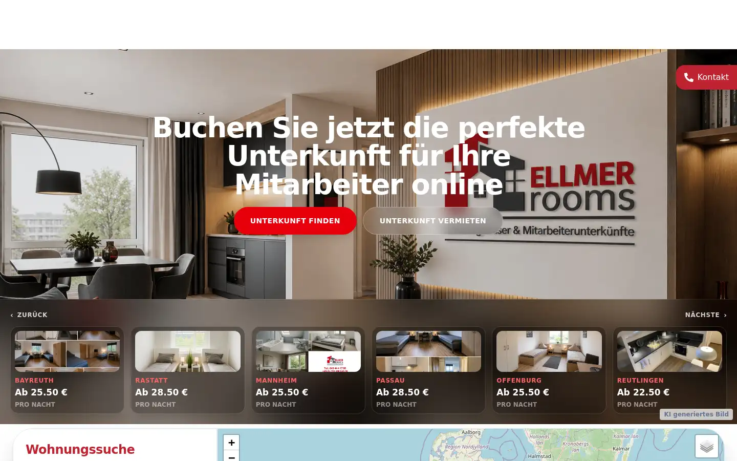 Screenshot of ellmer-rooms.de