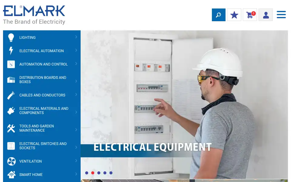 Screenshot of elmarkstore.eu
