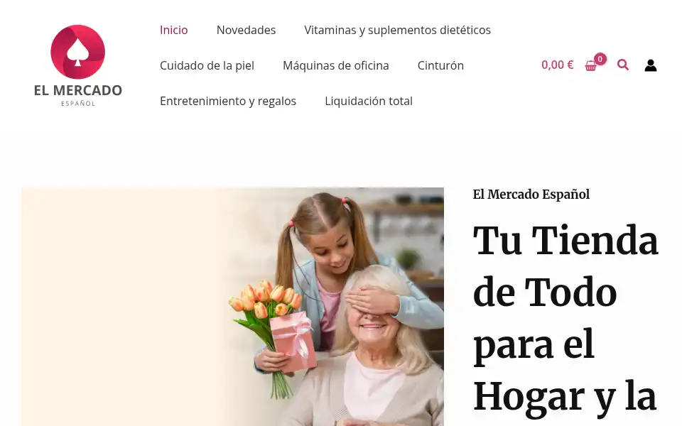 Screenshot of elmercadoespanol.com