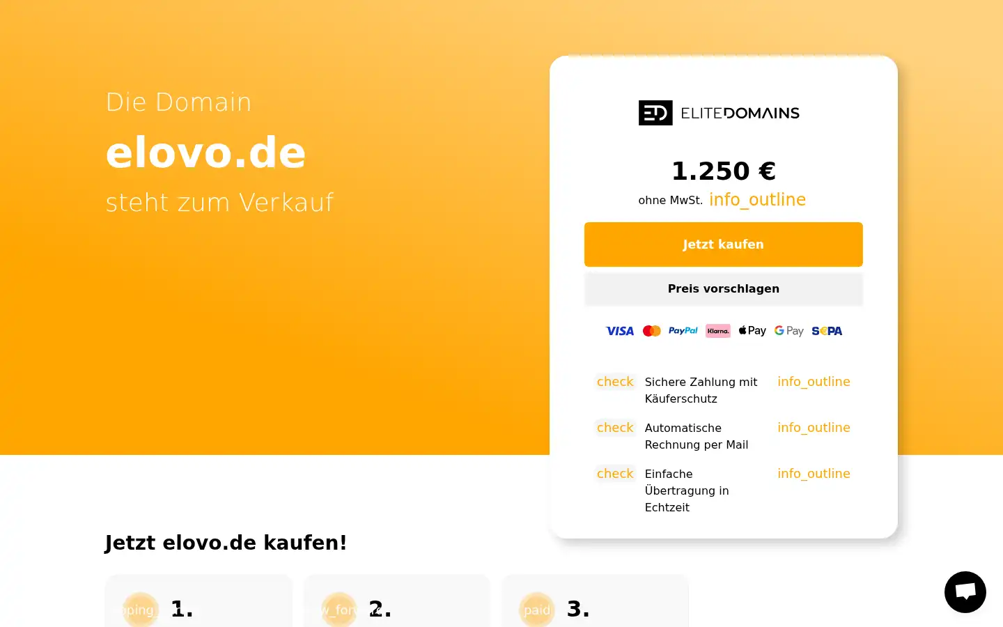 Screenshot of elovo.de