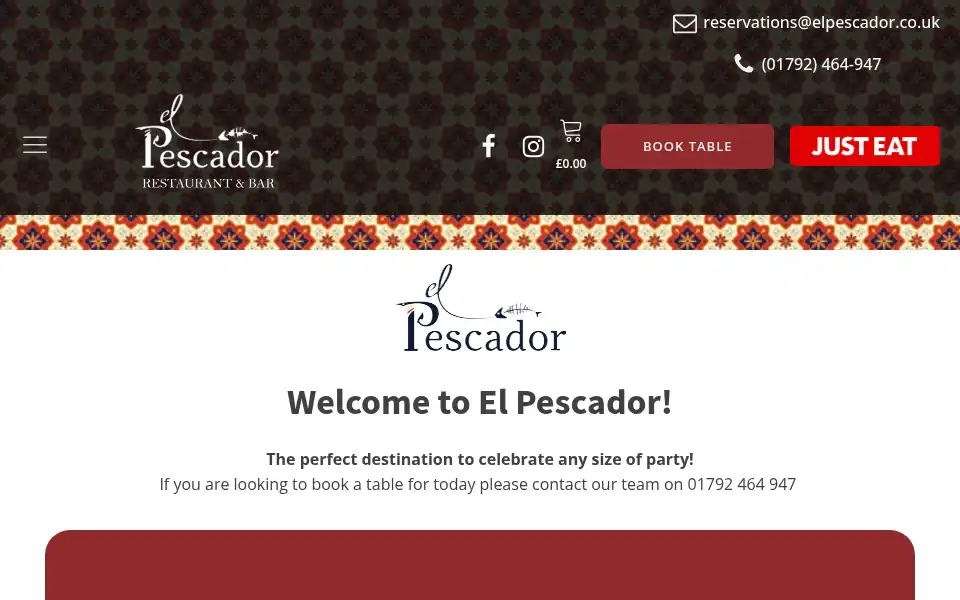 Screenshot of elpescador.co.uk
