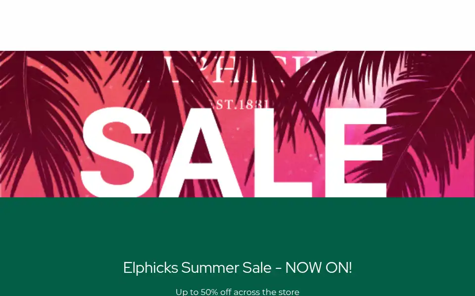 Screenshot of elphicks.co.uk