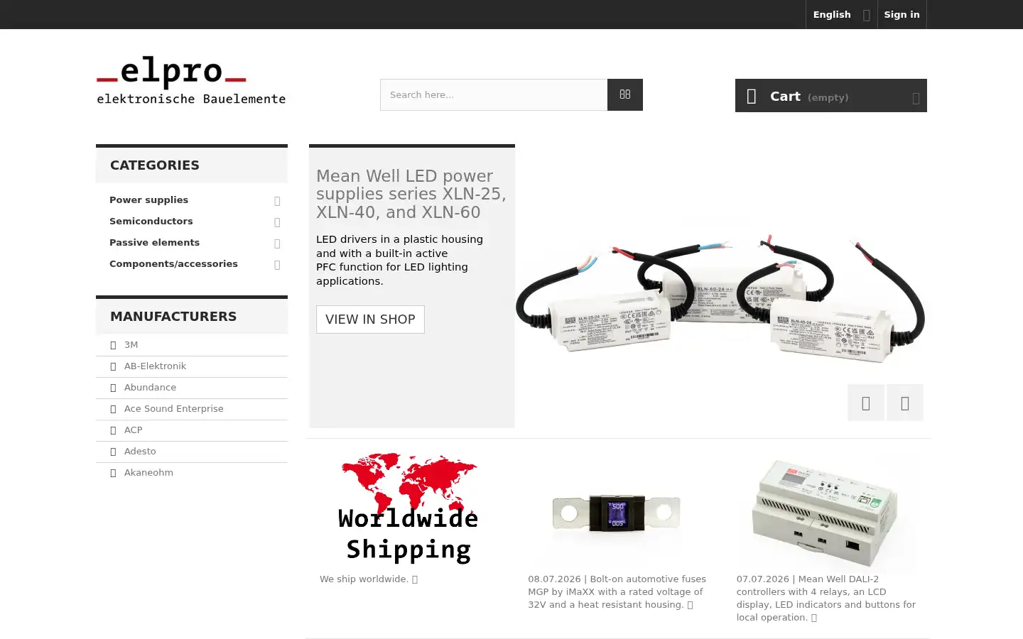 Screenshot of elpro.org