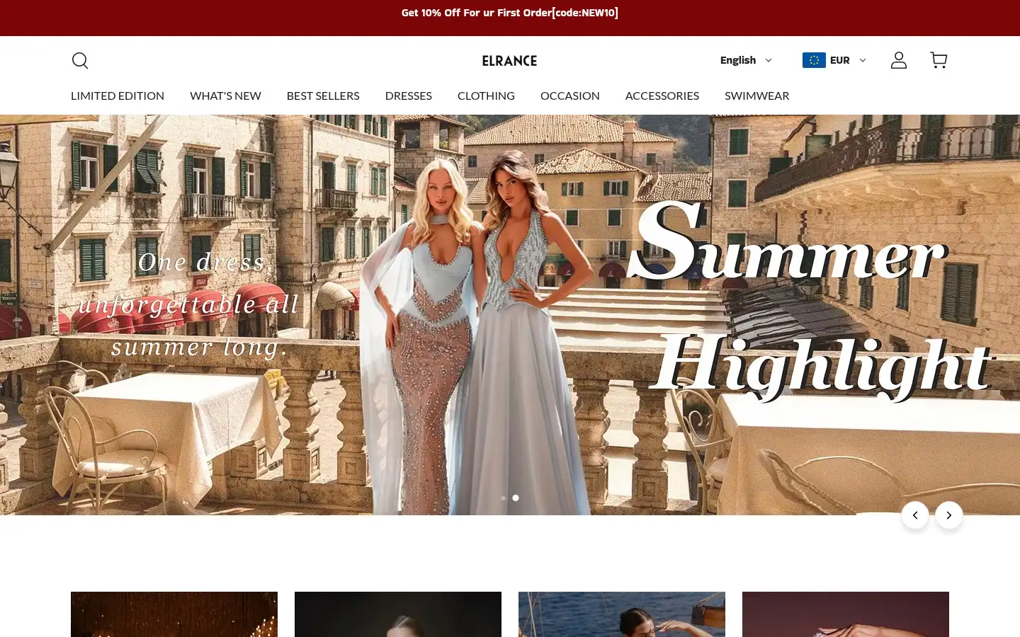 Screenshot of elrance.com