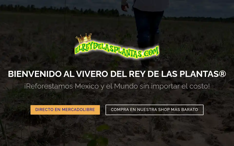 Screenshot of elreydelasplantas.com