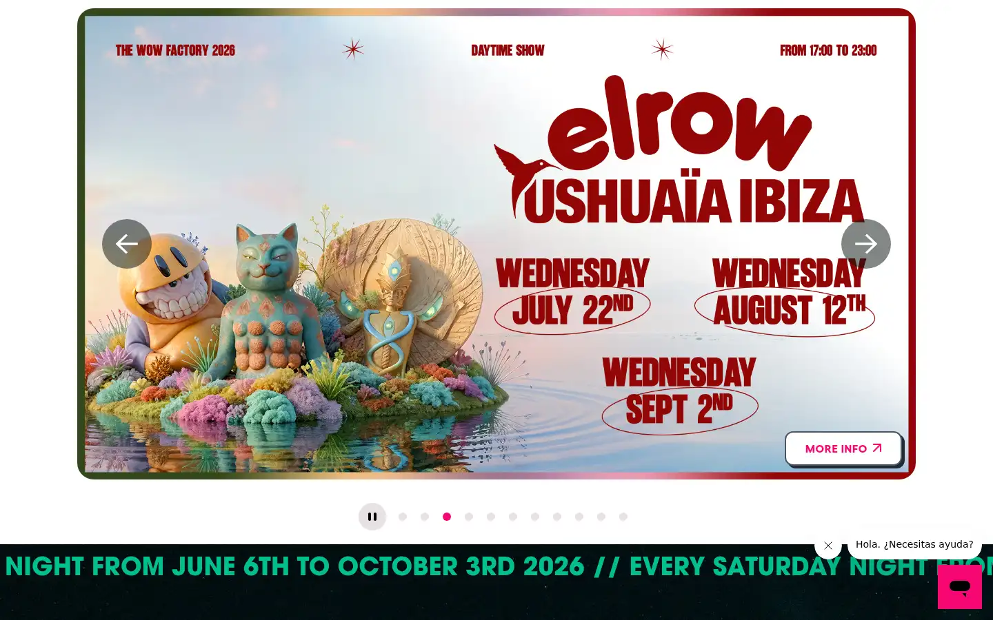 Screenshot of elrow.com