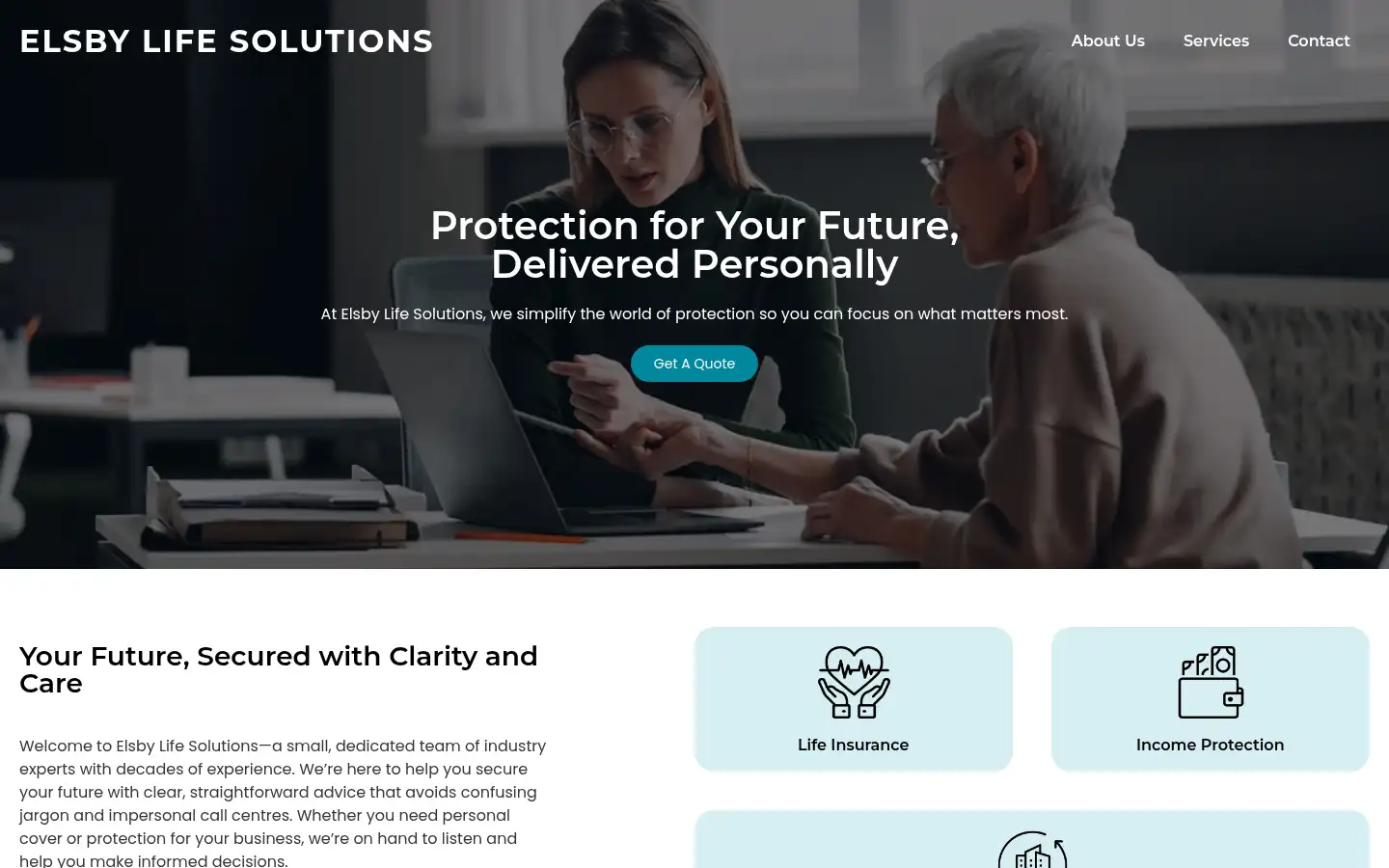 Screenshot of elsbylife.co.uk