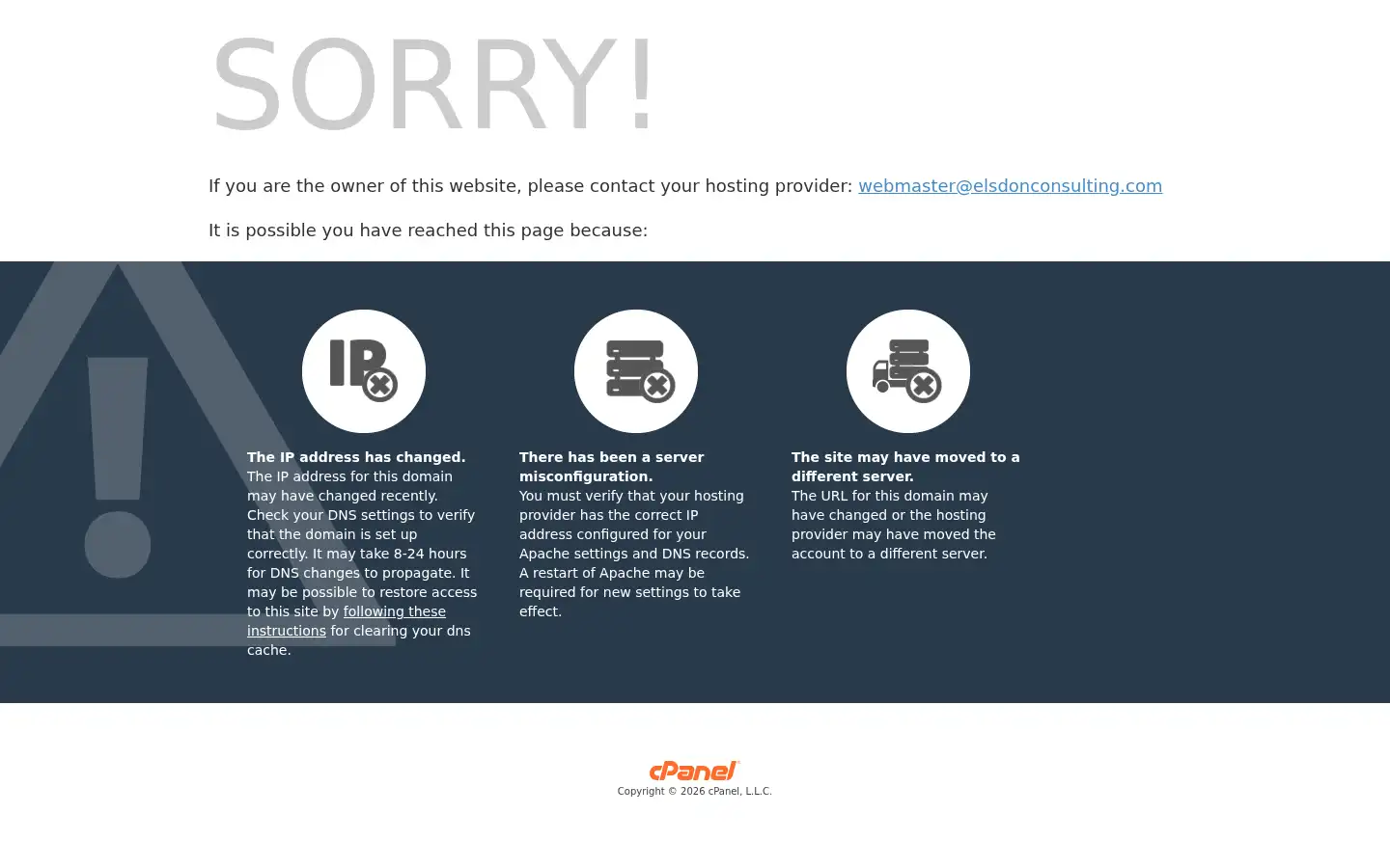 Screenshot of elsdonconsulting.com