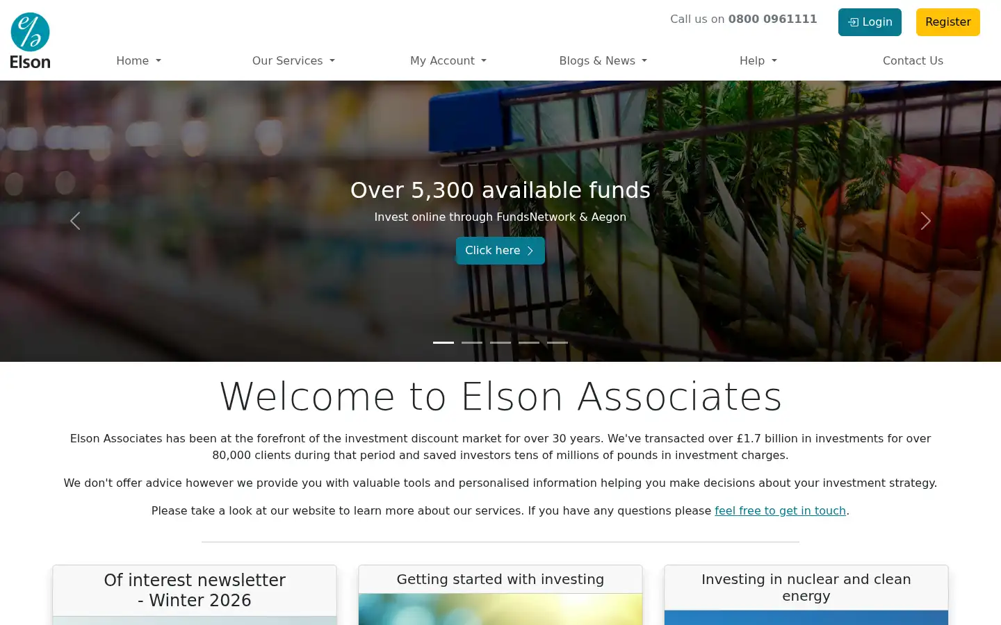 Screenshot of elsonassociates.com