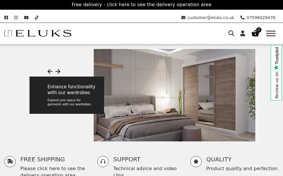 Screenshot of eluks.co.uk