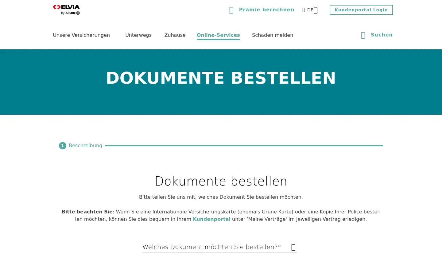 Screenshot of elvia.ch