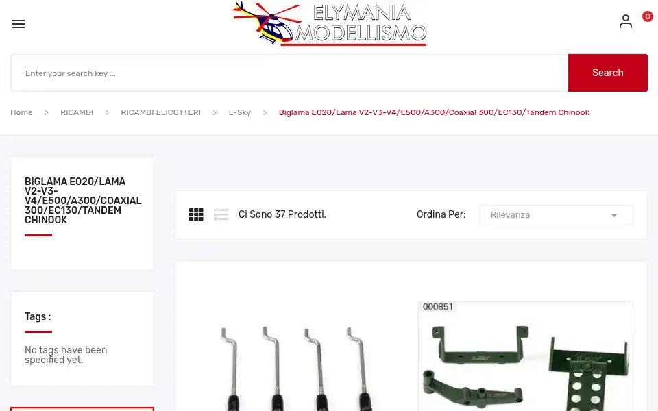 Screenshot of elymania.it