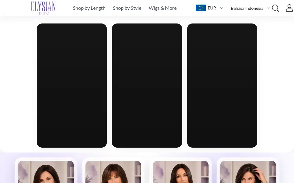Screenshot of elysianmane.com
