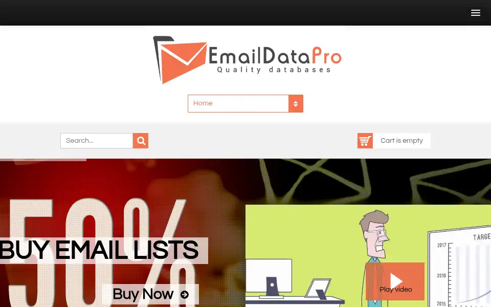 Screenshot of emaildatapro.com
