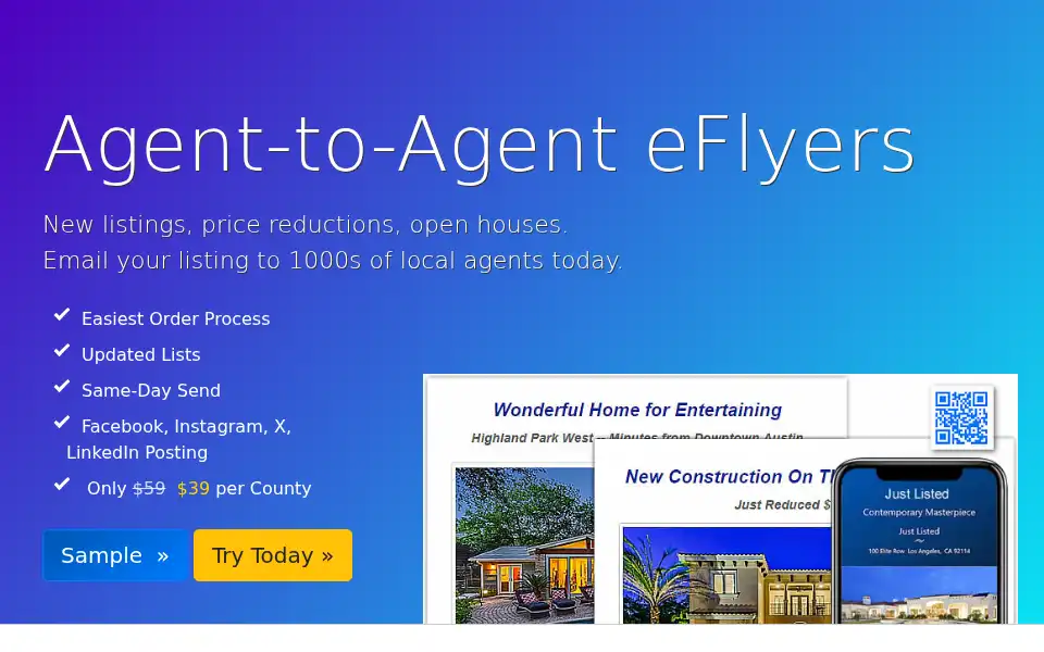 Screenshot of emailflyers.net