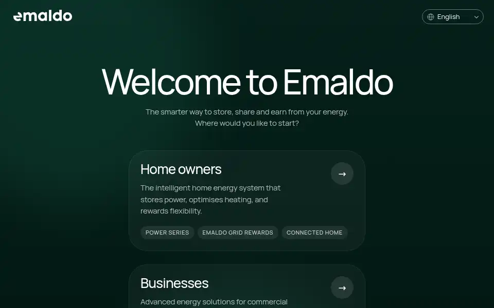 Screenshot of emaldo.com