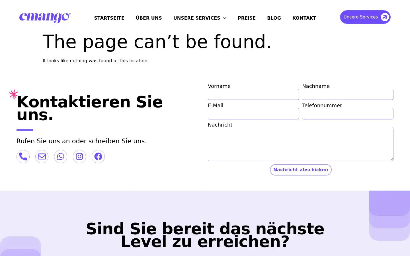 Screenshot of emangoagency.de
