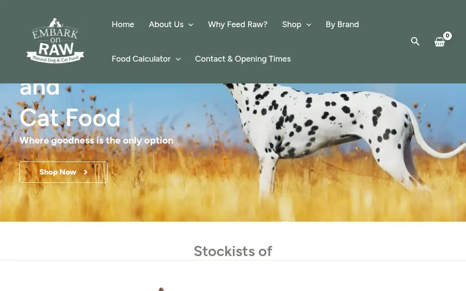 Screenshot of embarkonraw.co.uk