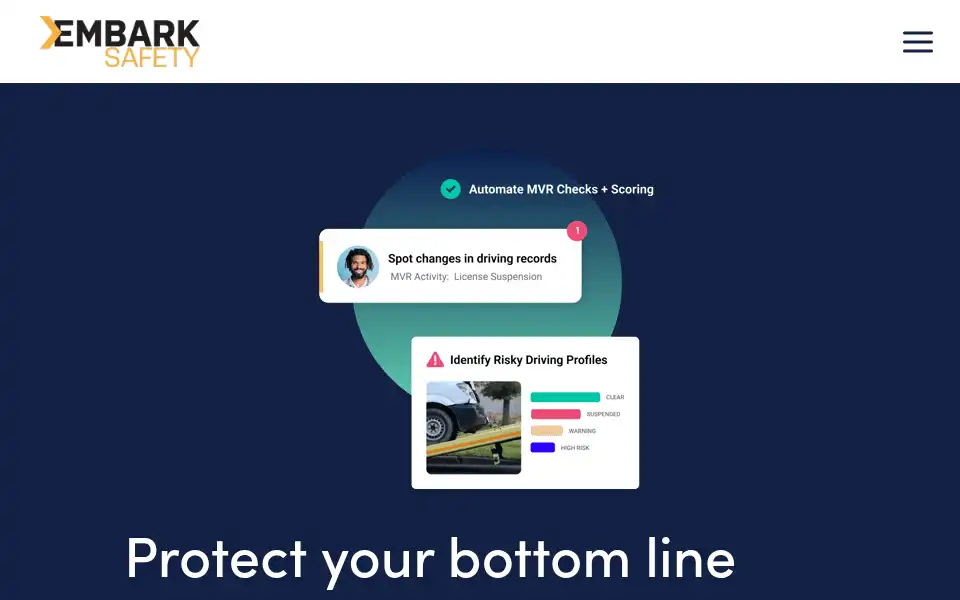 Screenshot of embarksafety.com