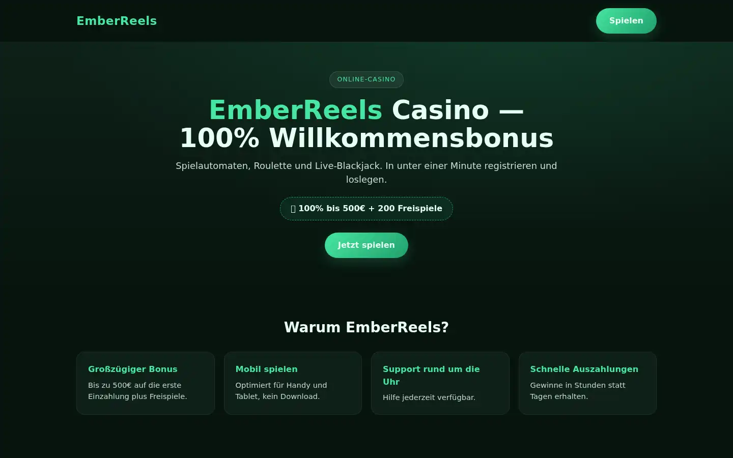Screenshot of emberreels.com