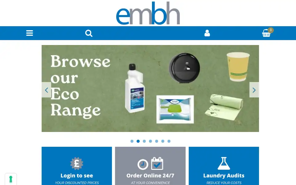 Screenshot of embh.co.uk