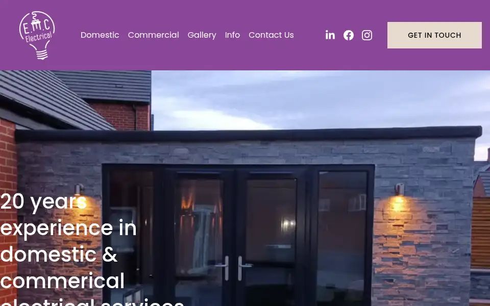 Screenshot of emcelec.com