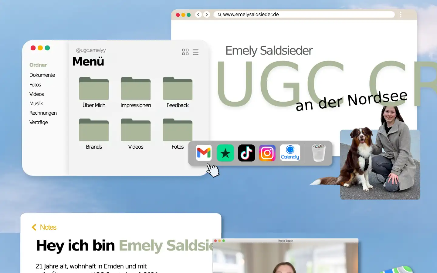 Screenshot of emelysaldsieder.de