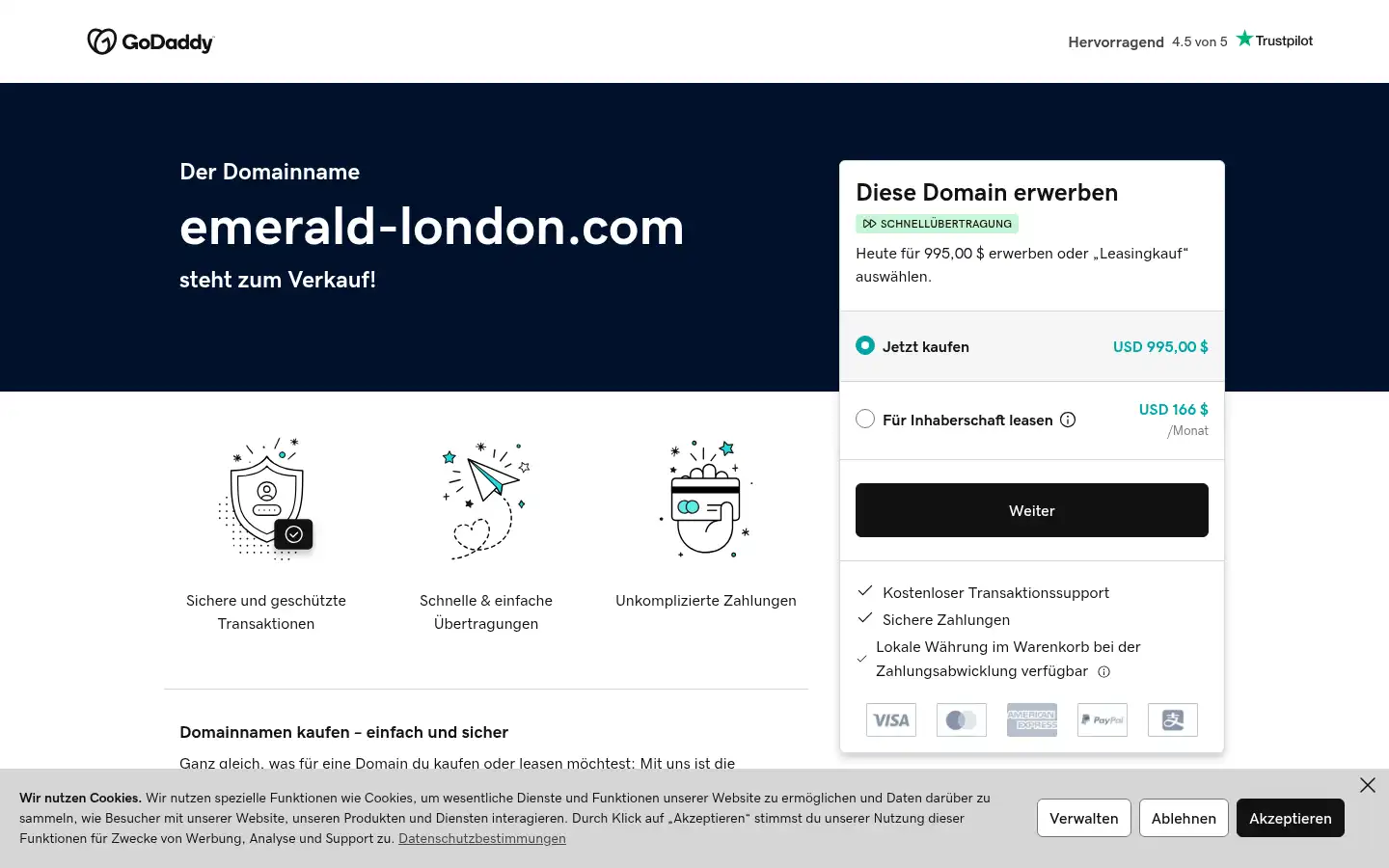 Screenshot of emerald-london.com