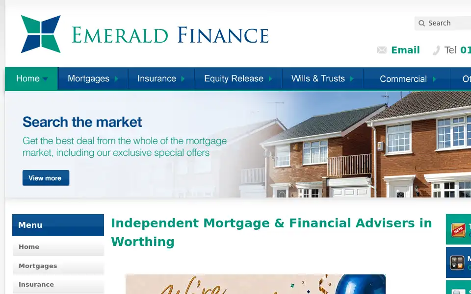 Screenshot of emeraldfinance.co.uk