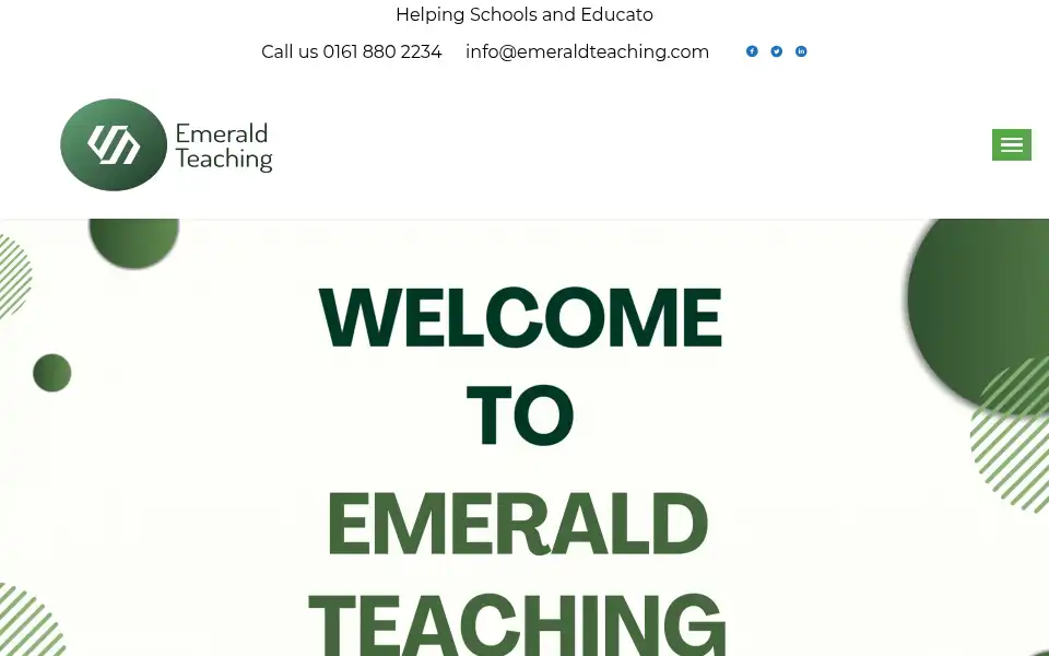 Screenshot of emeraldteaching.com