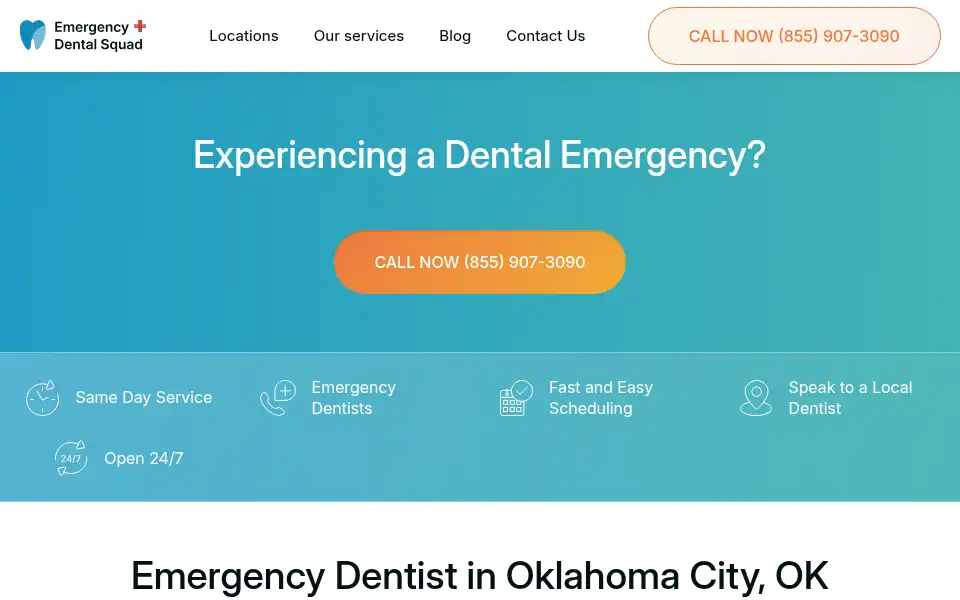 Screenshot of emergencydentalsquad.com