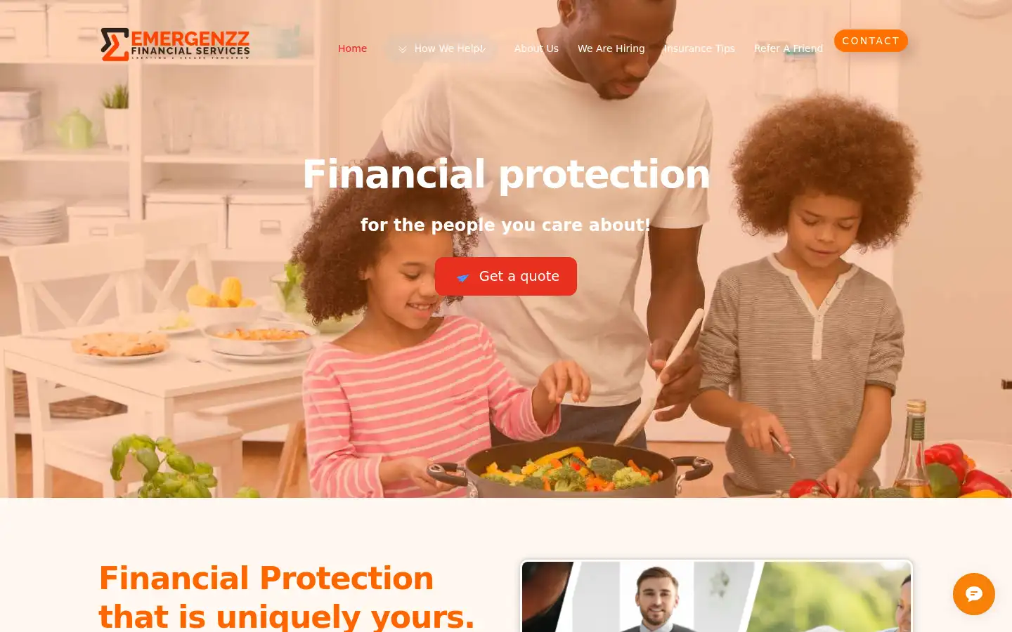 Screenshot of emergenzzfs.co.uk
