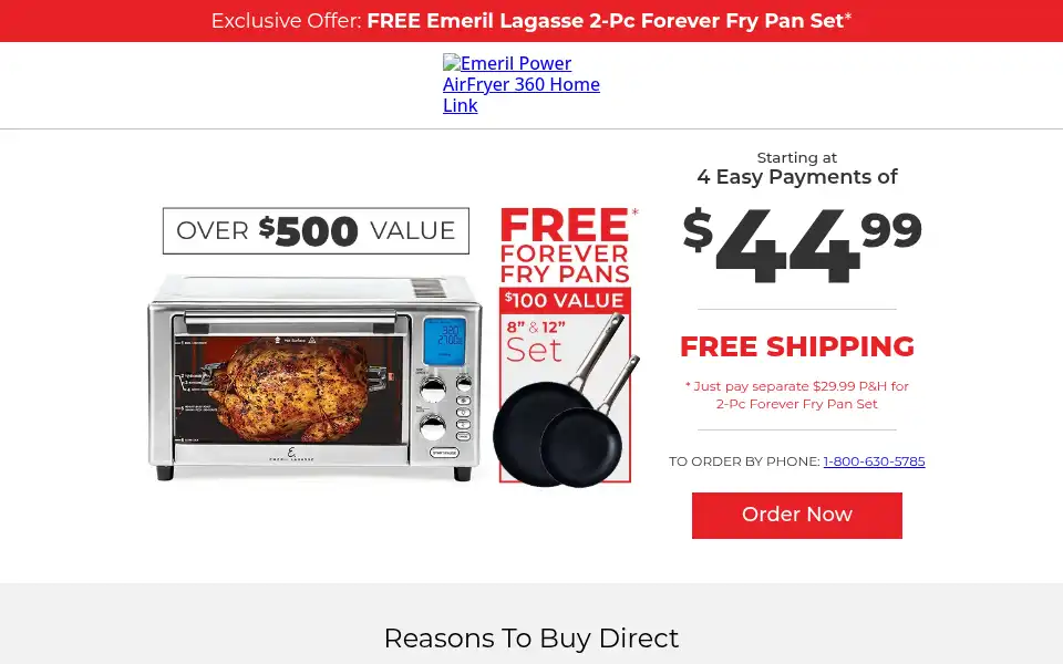 Screenshot of emerillagasseairfryer.com