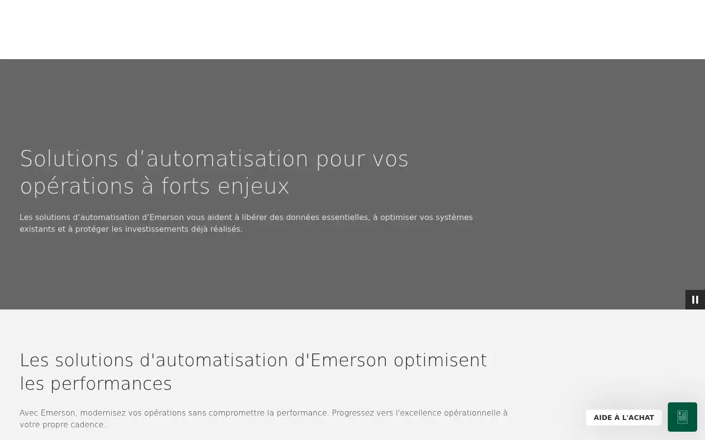Screenshot of emerson.com